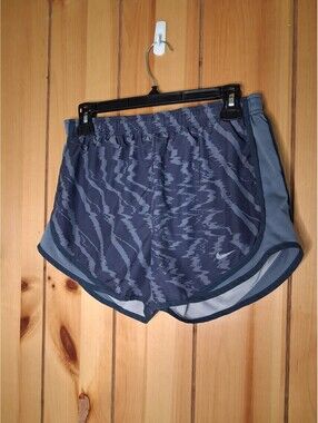 Nike Women's Gray Dri-Fit Running Shorts Size Small with Elastic Drawstring